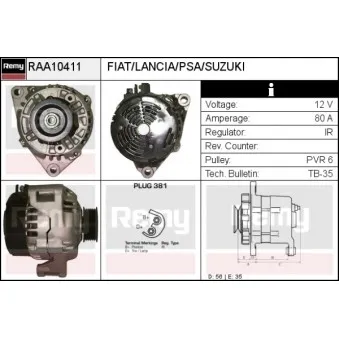 Alternateur REMY RAA10411
