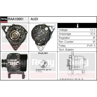 Alternateur REMY RAA10661