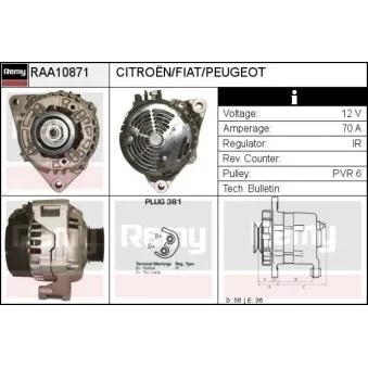 Alternateur REMY RAA10871