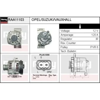 Alternateur REMY RAA11103
