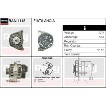 Alternateur REMY RAA11118