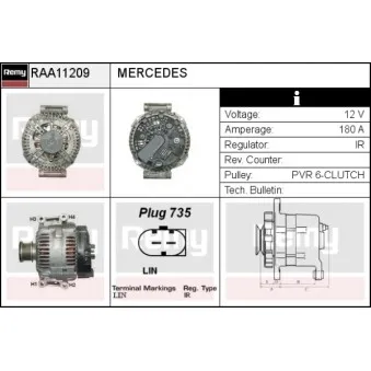 Alternateur REMY RAA11209