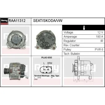 Alternateur REMY RAA11312