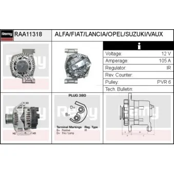 Alternateur REMY RAA11318