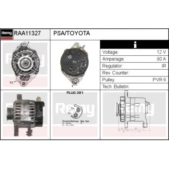 Alternateur REMY RAA11327