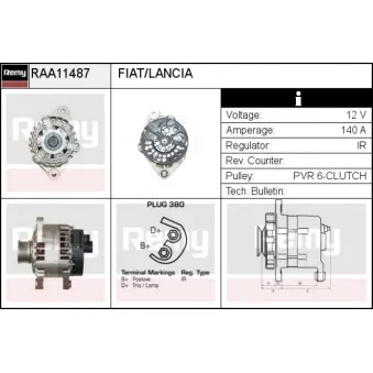 Alternateur REMY RAA11487