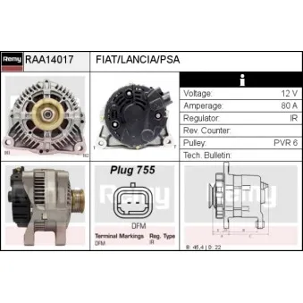 Alternateur REMY RAA14017