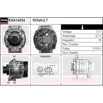 Alternateur REMY RAA14034