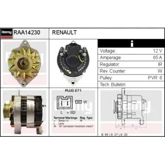 Alternateur REMY RAA14230