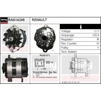 Alternateur REMY RAA14246