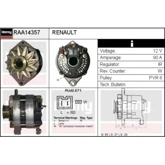 Alternateur REMY RAA14357