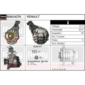 Alternateur REMY RAA14376