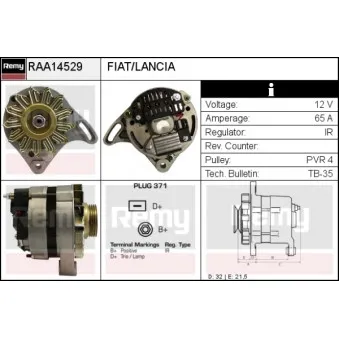 Alternateur REMY RAA14529