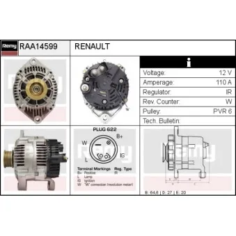 Alternateur REMY RAA14599