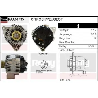 Alternateur REMY RAA14735