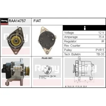 Alternateur REMY RAA14757