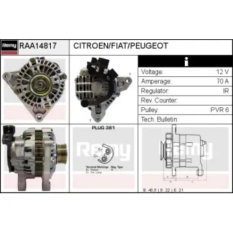 Alternateur REMY RAA14817