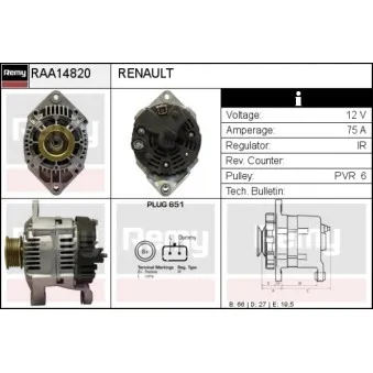 Alternateur REMY RAA14820