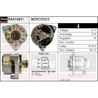 Alternateur REMY RAA14831