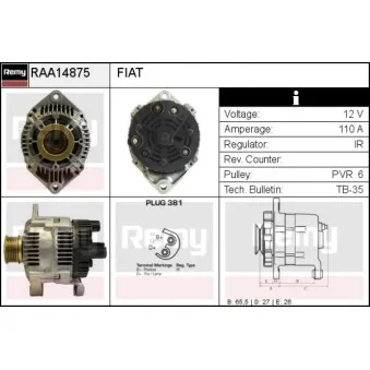 Alternateur REMY RAA14875