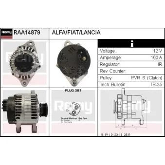 Alternateur REMY RAA14879