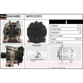Alternateur REMY RAA14880