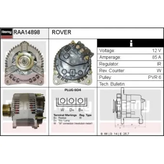 Alternateur REMY RAA14898