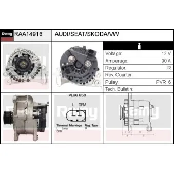 Alternateur REMY RAA14916