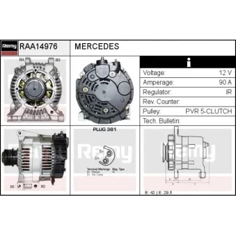 Alternateur REMY RAA14976