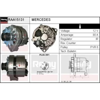 Alternateur REMY RAA15131