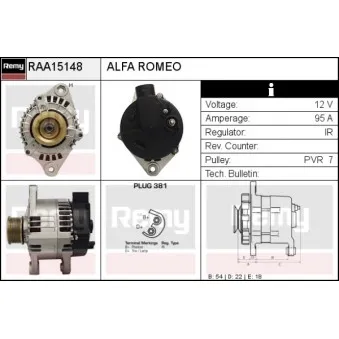 Alternateur REMY RAA15148