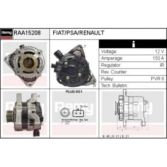 Alternateur REMY RAA15208