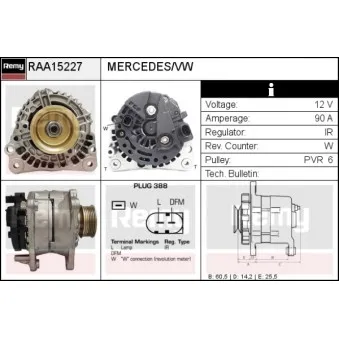 Alternateur REMY RAA15227