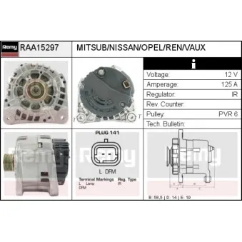Alternateur REMY RAA15297
