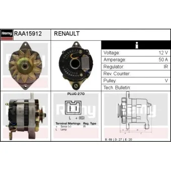 Alternateur REMY RAA15912