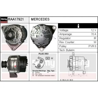Alternateur REMY RAA17921