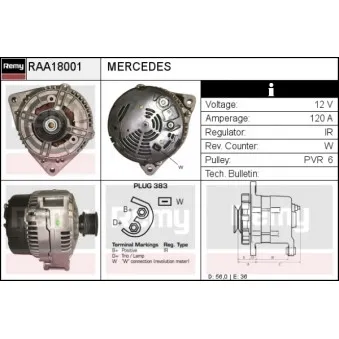 Alternateur REMY RAA18001