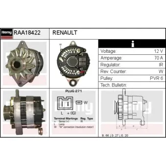 Alternateur REMY RAA18422