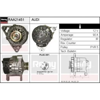 Alternateur REMY RAA21451