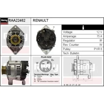 Alternateur REMY RAA22462