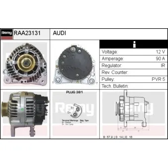 Alternateur REMY RAA23131