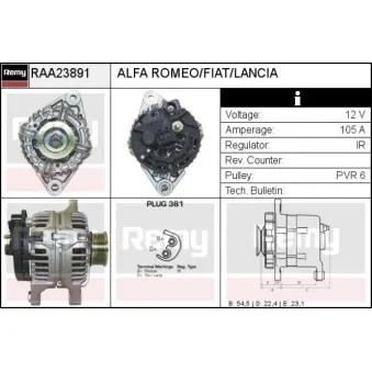 Alternateur REMY RAA23891