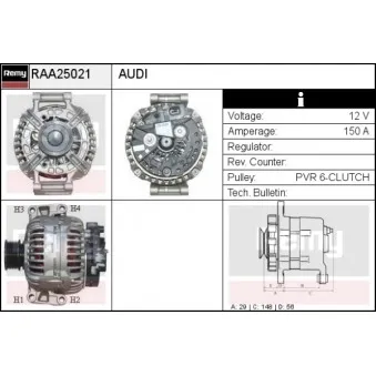 Alternateur REMY RAA25021