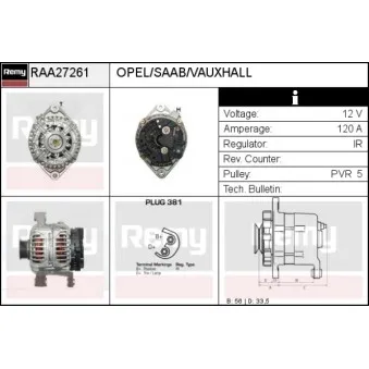 Alternateur REMY RAA27261