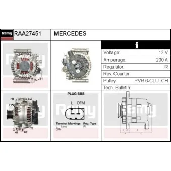 Alternateur REMY RAA27451