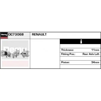 Étrier de frein REMY RAB84179