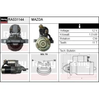 Démarreur REMY RAS31144