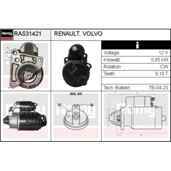 Démarreur REMY RAS31421