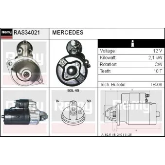 Démarreur REMY RAS34021