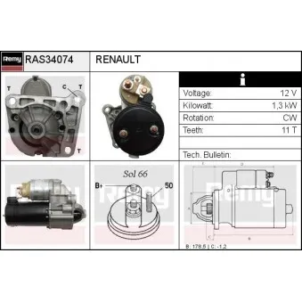 Démarreur REMY RAS34074